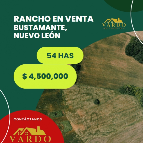 RANCHO EN VENTA - BUSTAMANTE, N.L