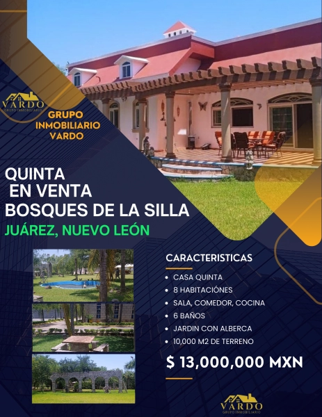 QUINTA EN VENTA - BOSQUES DE LA SILLA