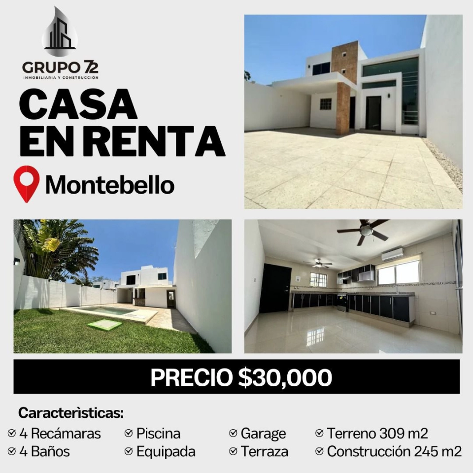 RENTA DE CASA EN MONTEBELLO 