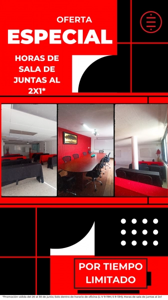 ¿SALA DE JUNTAS PARA TUS EVENTOS?