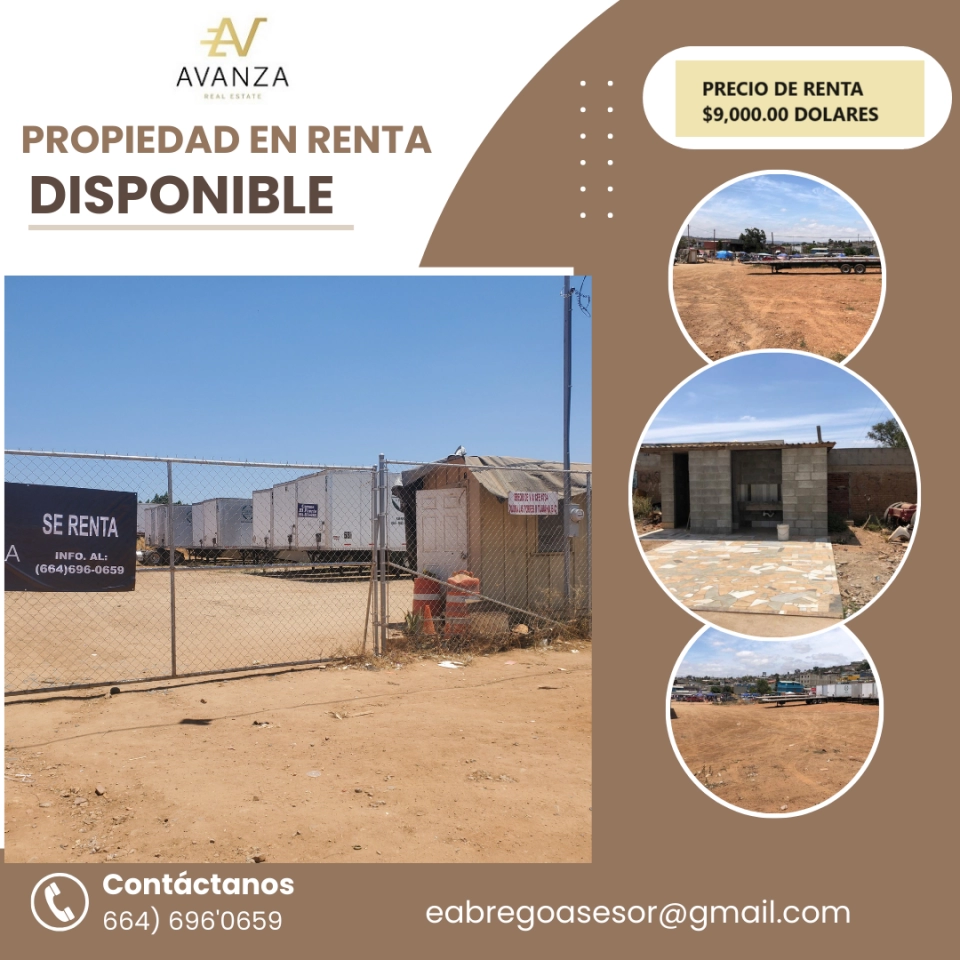 TERRENO COMERCIAL EN RENTA