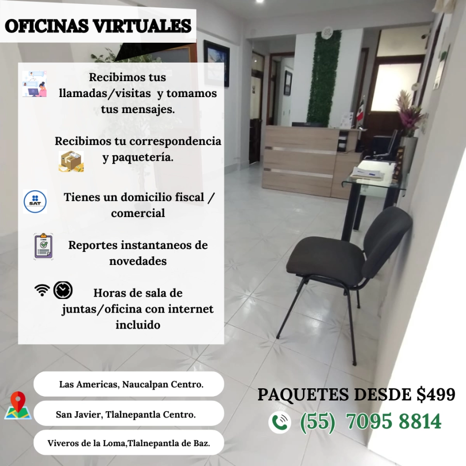 ¡OPTIMIZA TU EMPRESA CON NUESTRAS OFICINAS VIRTUALES!