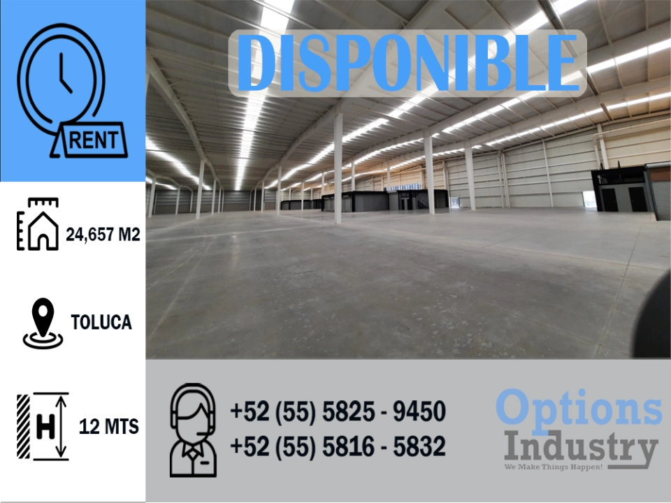 Nave industrial en renta en Toluca