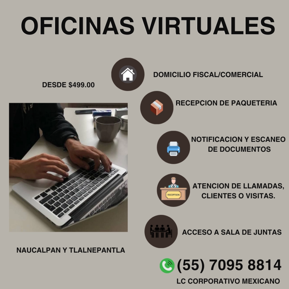 ¡OFICINA VIRTUAL CON UBICACIÓN TOP!