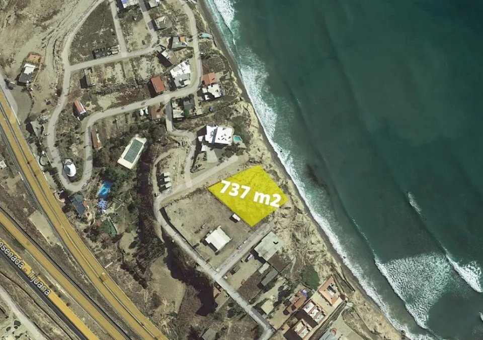 Terreno en Venta frente al mar en Baja del Mar, Rosarito.