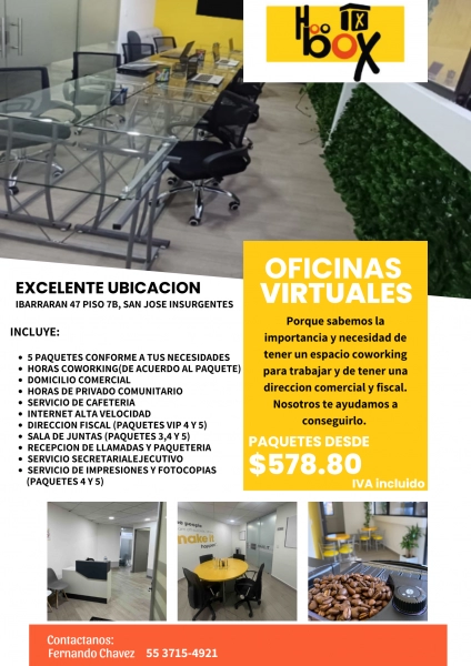 OFICINAS VIRTUALES - COWORKING 