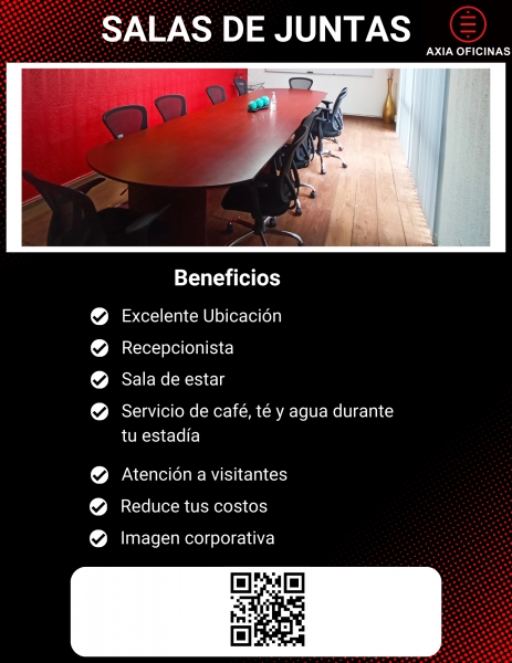 ¿YA RENTASTE SALA DE JUNTAS EN AXIA PARA TUS EVENTOS?