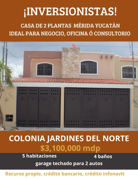 VENTA DE CASA PARA OFICINA CONSULTORIOS NEGOCIO EN JARDINES 