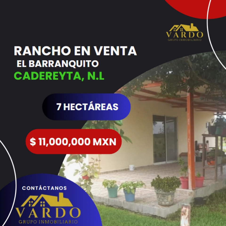 RANCHO EN VENTA - CADEREYTA, N.L