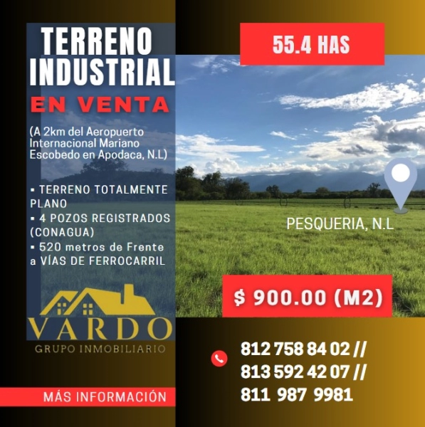 TERRENO EN VENTA - PESQUERIA, NUEVO LEÓN