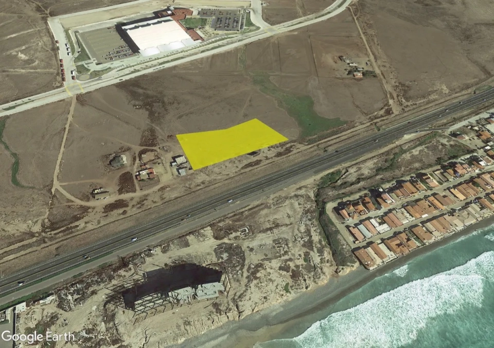 Terreno frente al mar en Venta, P. de Rosarito, A. Ejido Maz