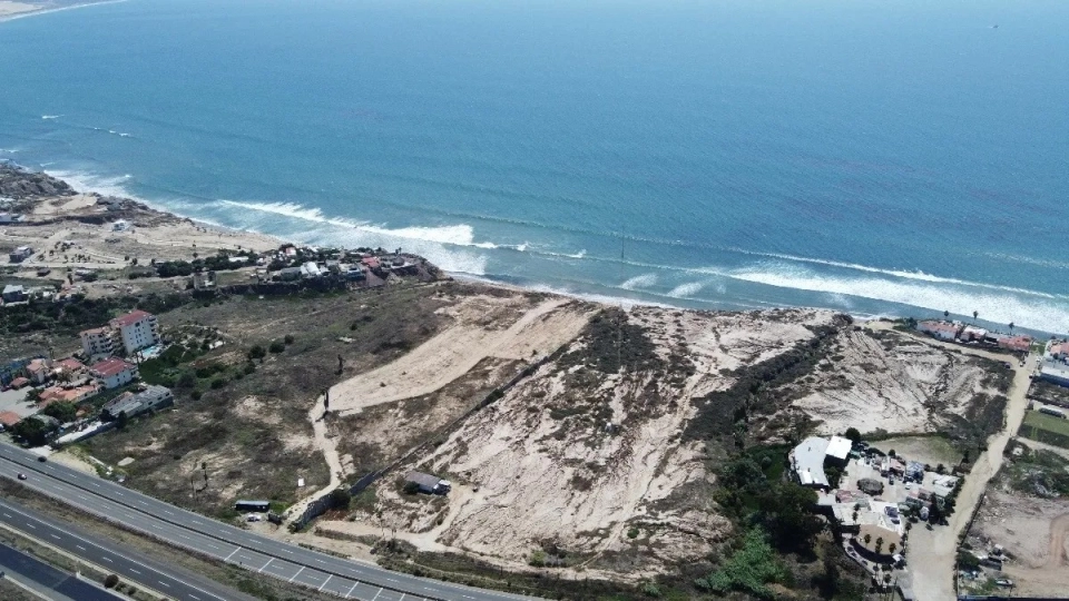 Terreno frente al mar en Venta, P. de Rosarito, P. Nuevo.