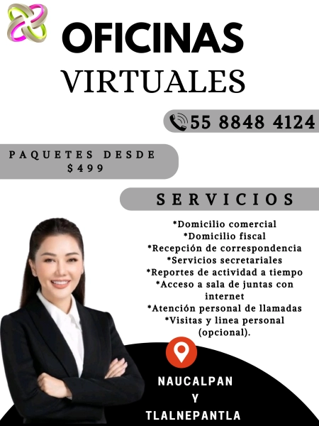  OFICINA VIRTUAL EN TLALNEPANTLA, VIVEROS DE LA LOMA