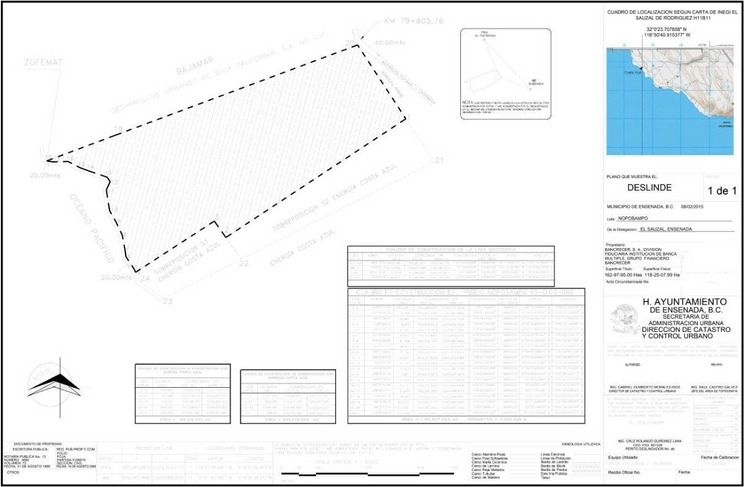 Terreno en Venta de 119HA ubicado en Bajamar, Ensenada, BC