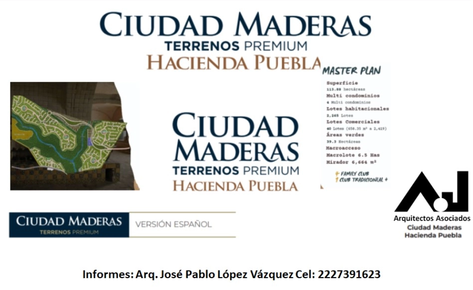 ¡Iniciamos preventa de lotes en Ciudad Maderas Puebla!