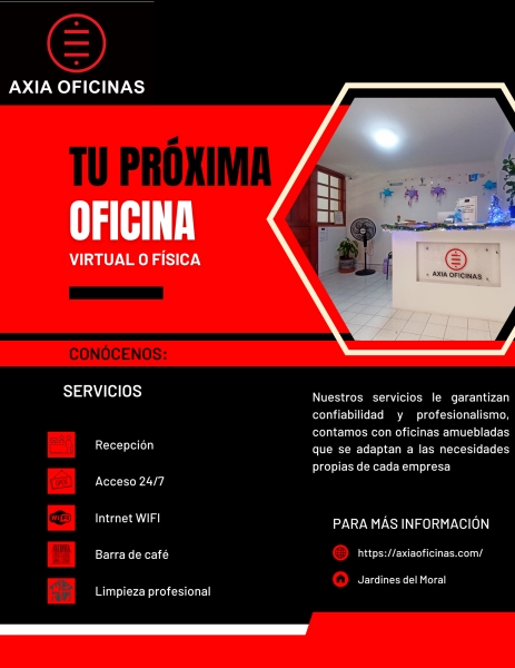 ¡TU PROXIMA OFICINA EN AXIA!