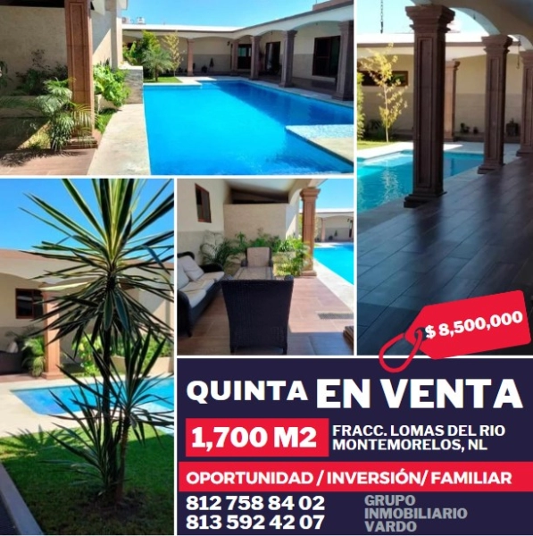 QUINTA EN VENTA - MONTEMORELOS, NUEVO LEÓN