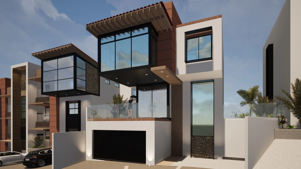 Del Mar Residencial: Exclusive 213 m2 house with ocean views