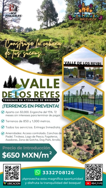 Terrenos En El Bosque en Preventa. Atemajac de Brizuela.