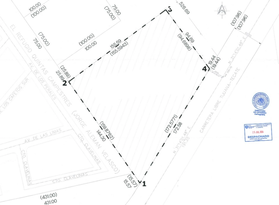 Terreno Industrial en Venta en El Refugio, Tijuana.