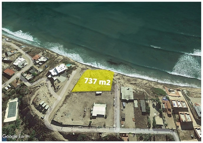 Venta de terreno en Rosarito, Baja del Mar, B.C, 737m2