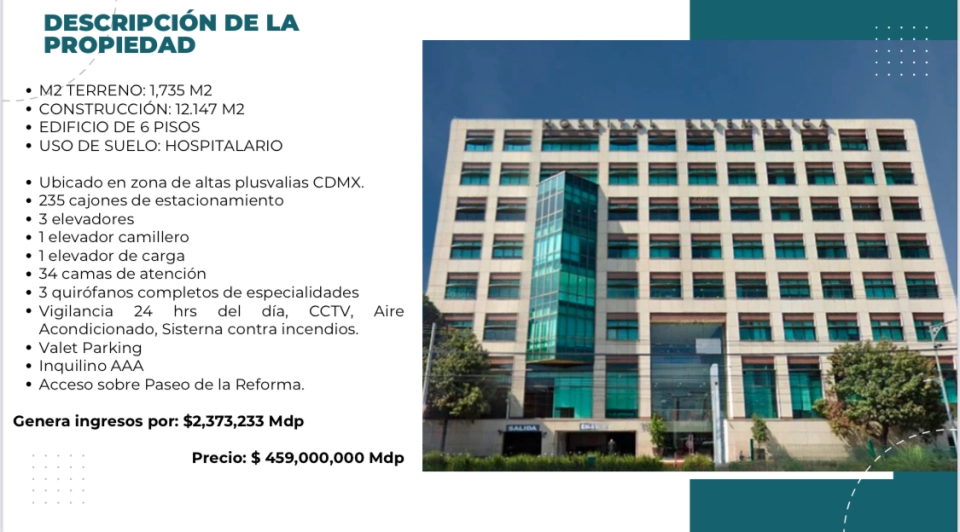 HOSPITAL EN VENTA