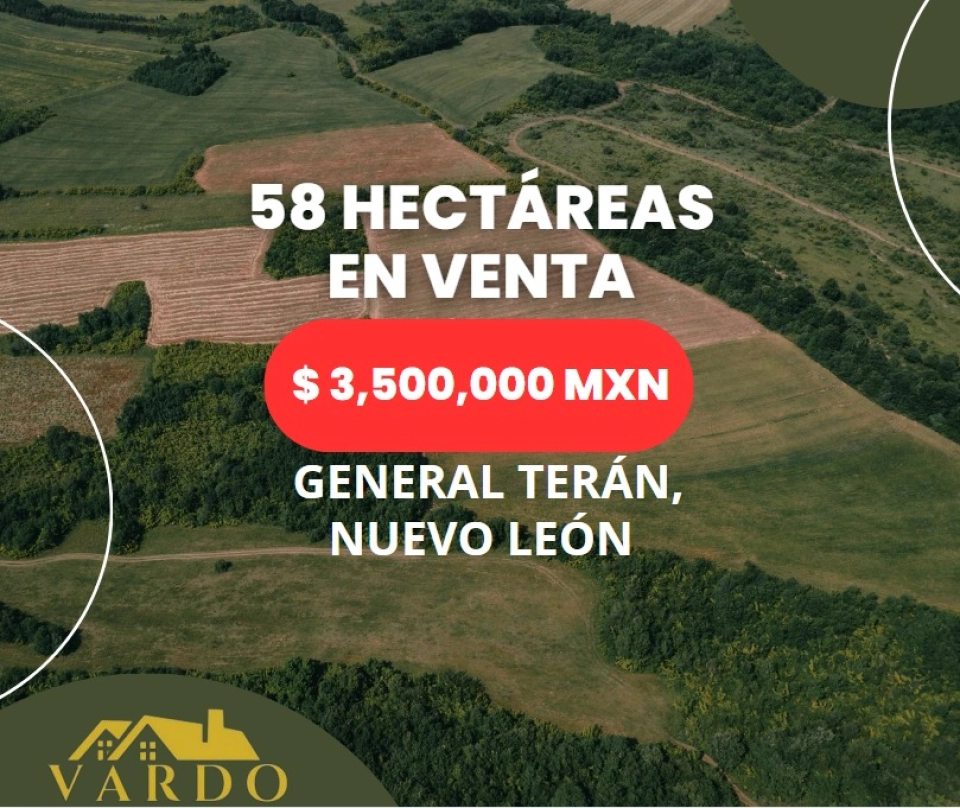 RANCHO EN VENTA - GENERAL TERÁN, NUEVO LEÓN