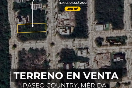 VENTA DE TERRENO EN COUNTRY CLUB MERIDA YUCATAN