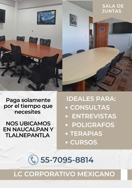 SALA DE JUNTAS PROFESIONAL, TU ESPACIO DE NEGOCIOS