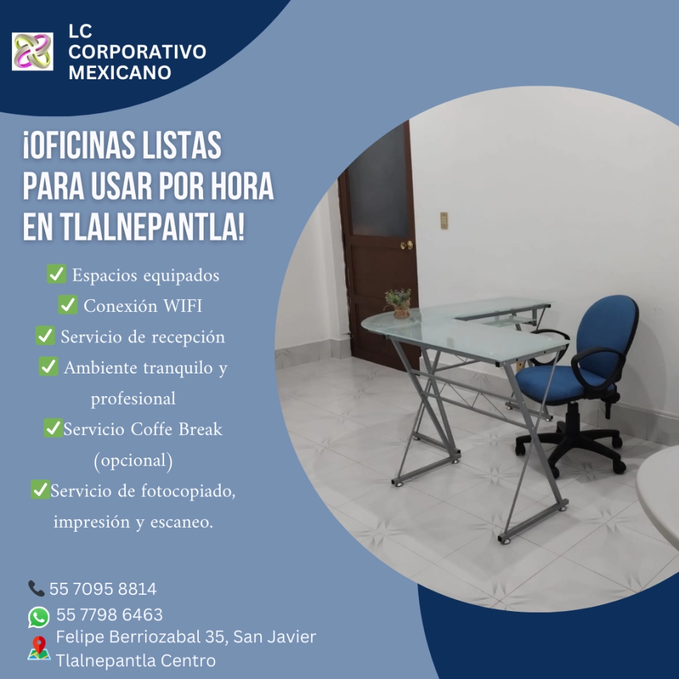 OFICINAS PRIVADAS SIN CONTRATOS NI PAGOS EXCESIVOS