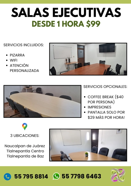  REUNIONES SIN DISTRACCIONES EN UN AMBIENTE CORPORATIVO