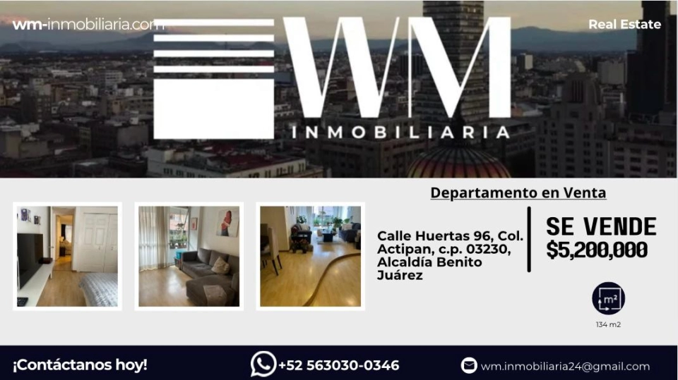 HERMOSO DEPARTAMENTO MUY BIEN UBICADO EN VENTA