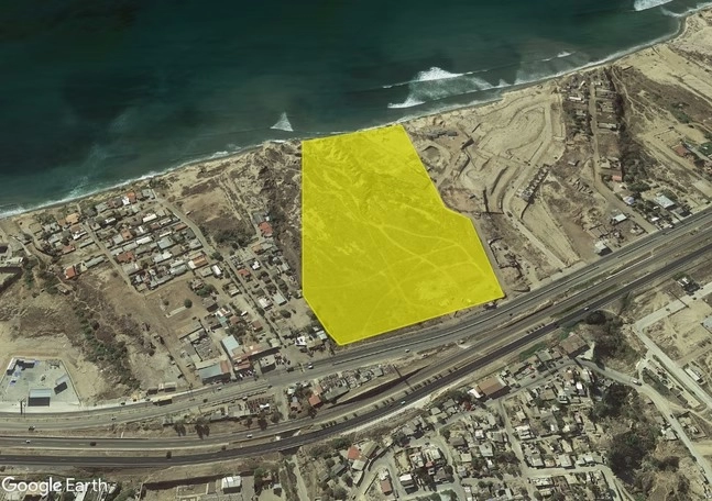 Macro Terreno de 78,400m2 frente al mar en Rosarito Centro